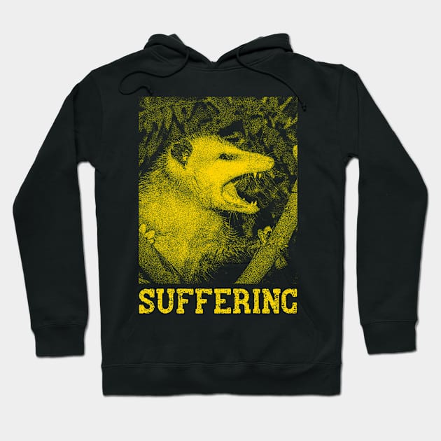 Suffering Opossum Hoodie by giovanniiiii